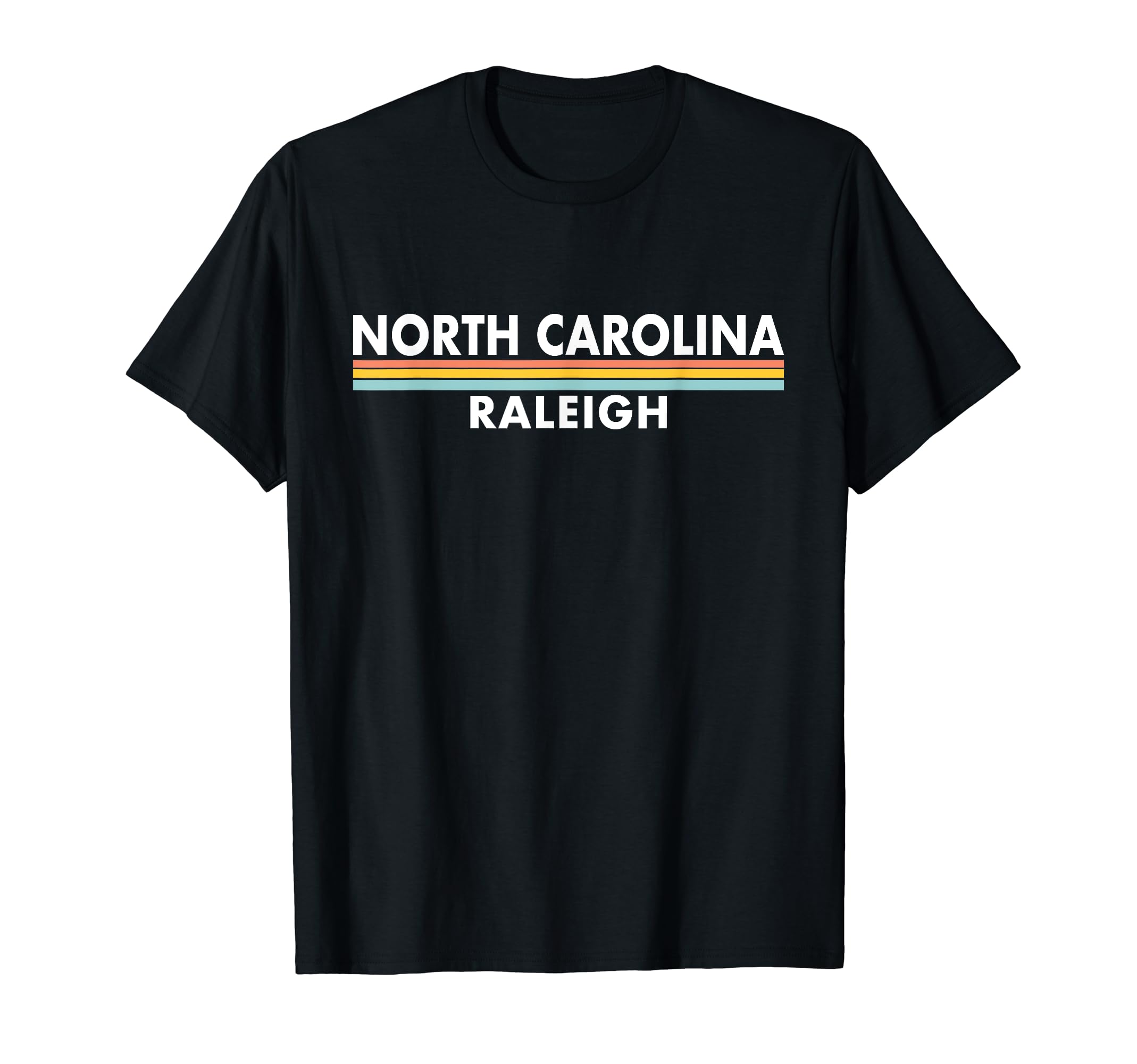 North Carolina Raleigh Stripes T-Shirt - Novelty Apparel for Adults - T-Shirt, Sweatshirt, Hoodie