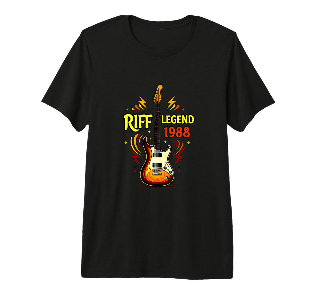 Guitar Player Music Lover Rock 1988 T-Shirt - Custom Art Print for Adults - T-Shirt, Sweatshirt, Hoodie