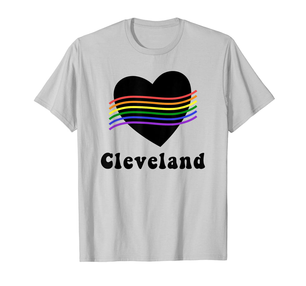 Cleveland Lgbtq Lgbt Gay Pride Groovy T-Shirt - Novelty Apparel for Adults - T-Shirt, Sweatshirt, Hoodie