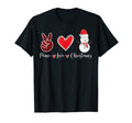 Peace Love Funny Snow T-Shirt - Unique Graphic for Adults - T-Shirt, Sweatshirt, Hoodie