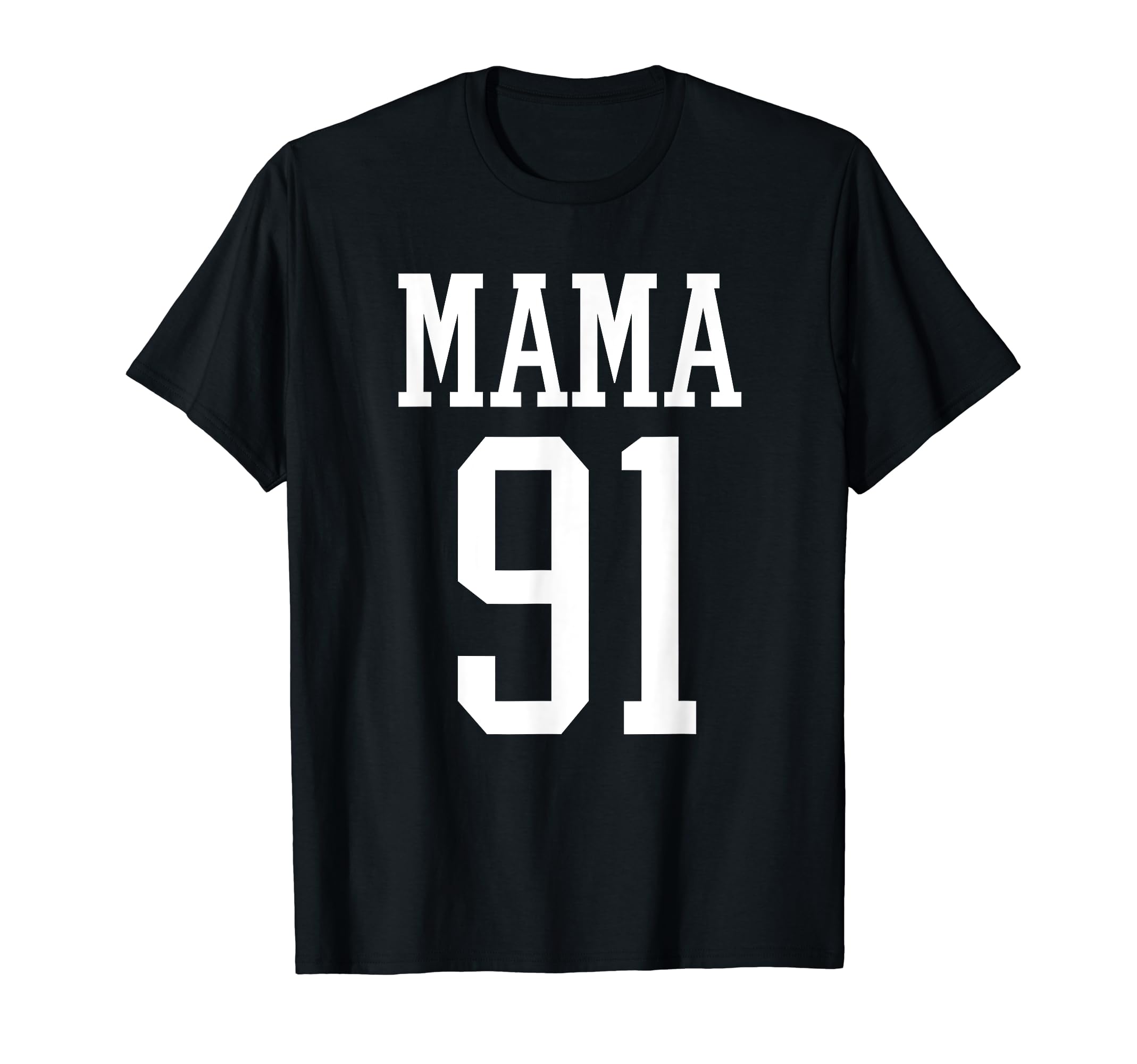 Number 91 Mama Biggest Fan Spirit Wear T-Shirt - Unique Graphic Men Women - T-Shirt, Sweatshirt, Hoodie