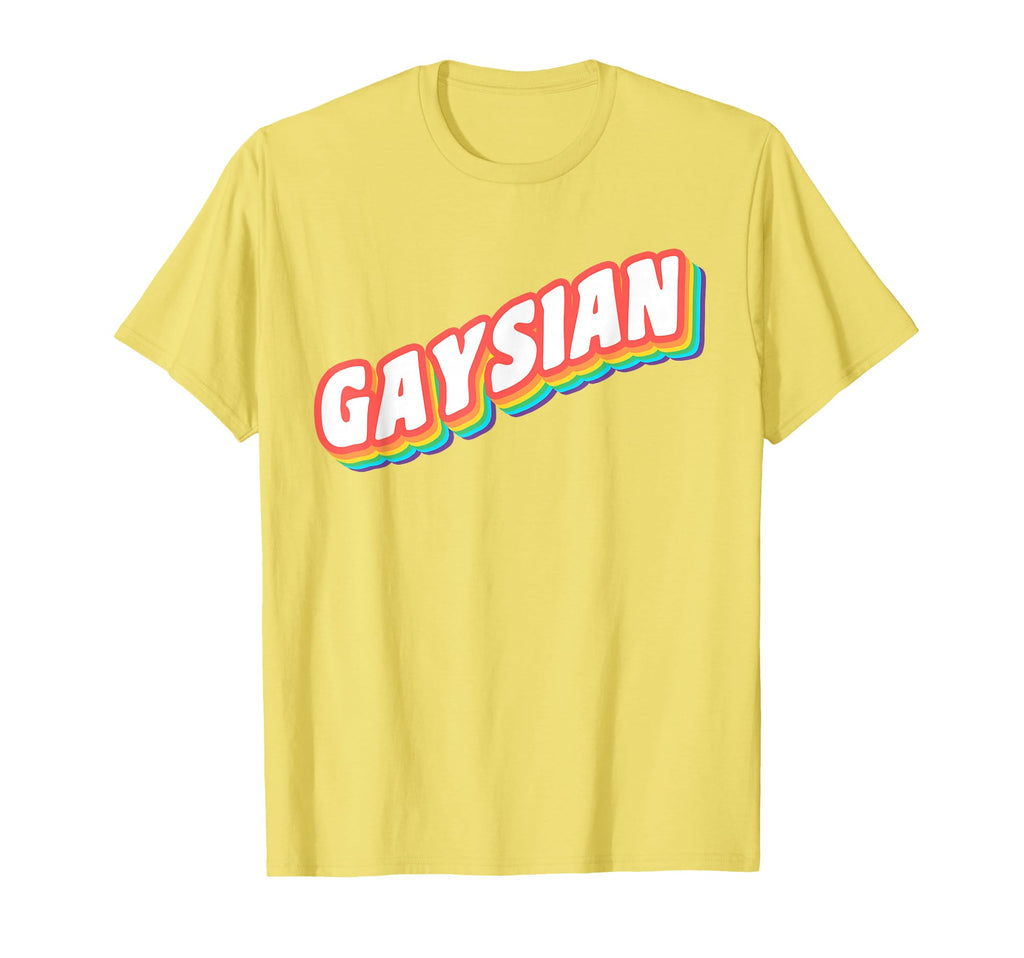 Gaysian Gay Asian Lgbt Pride Rainbow T-Shirt - Trendy Graphic Men Women - T-Shirt, Sweatshirt, Hoodie