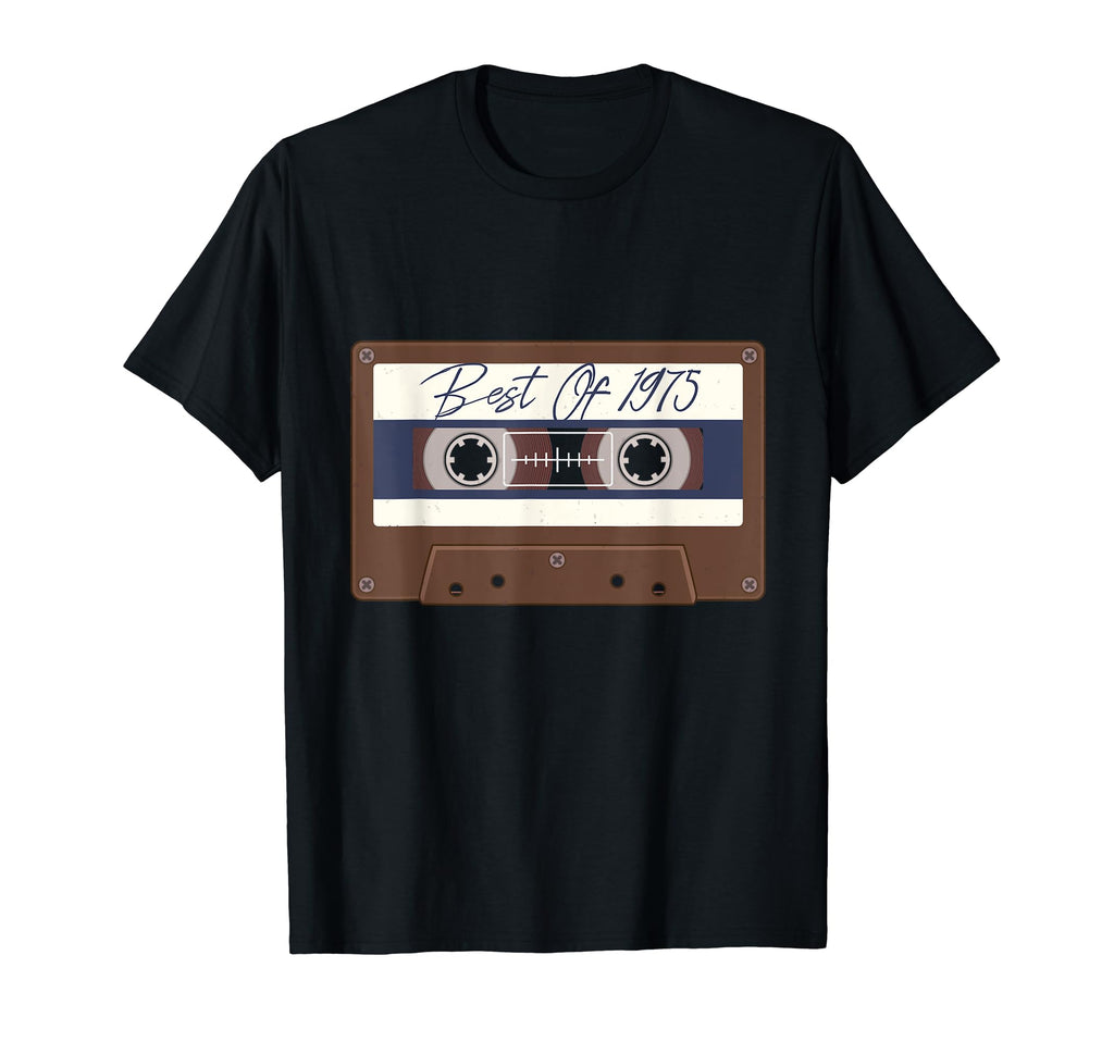Cassette Tape 1975 Birthday Gift T-Shirt - Aesthetic Graphic Men Women - T-Shirt, Sweatshirt, Hoodie