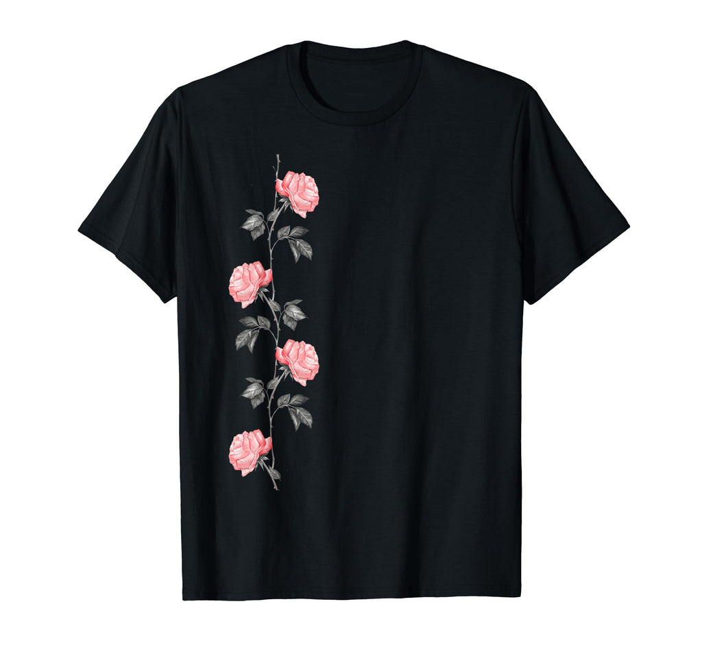 Rose Flower Aesthetic Grunge Rock 90S T-Shirt - Minimalist Print Unisex - T-Shirt, Sweatshirt, Hoodie