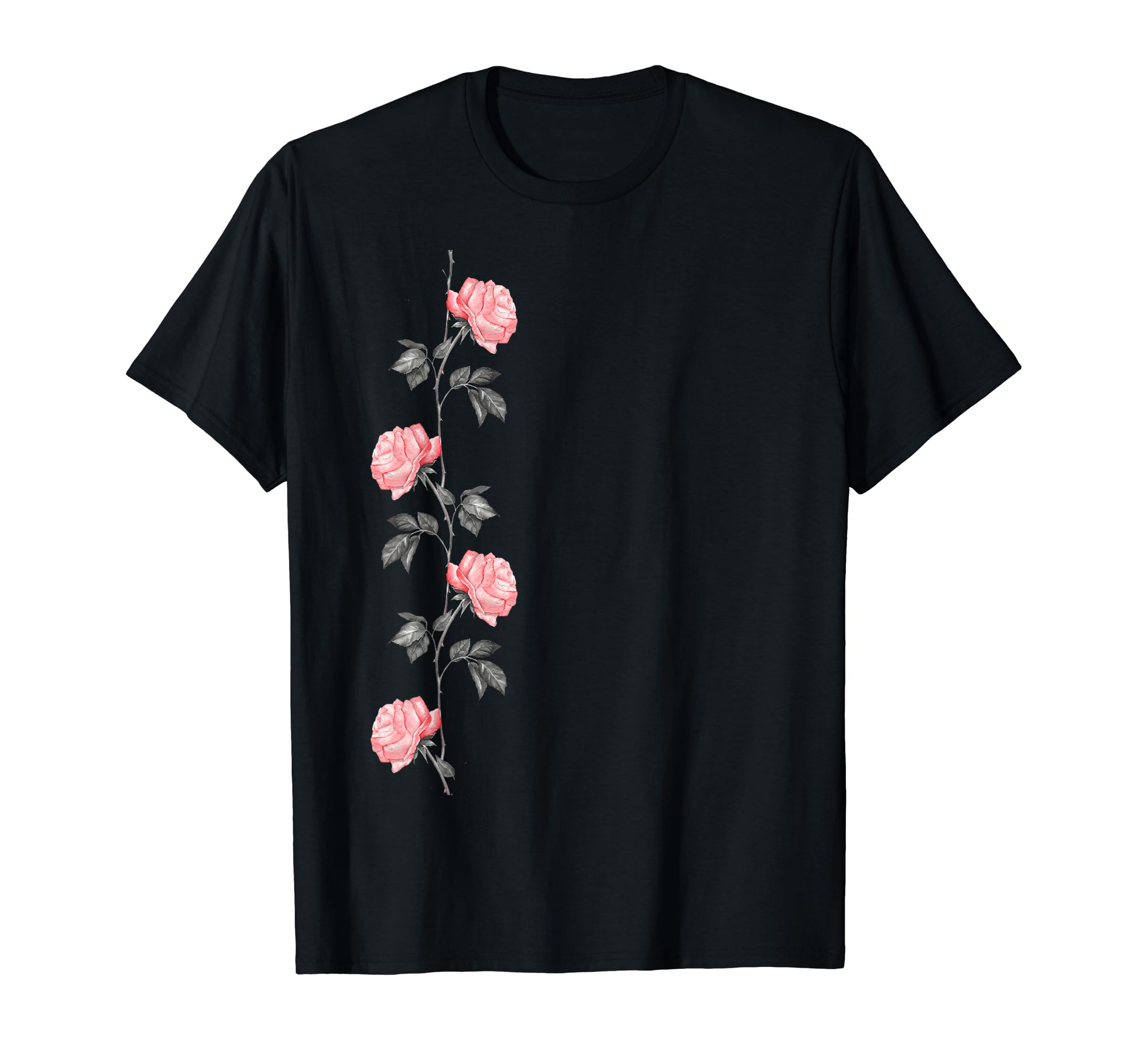 Rose Flower Aesthetic Grunge Rock 90S T-Shirt - Minimalist Print Unisex - T-Shirt, Sweatshirt, Hoodie