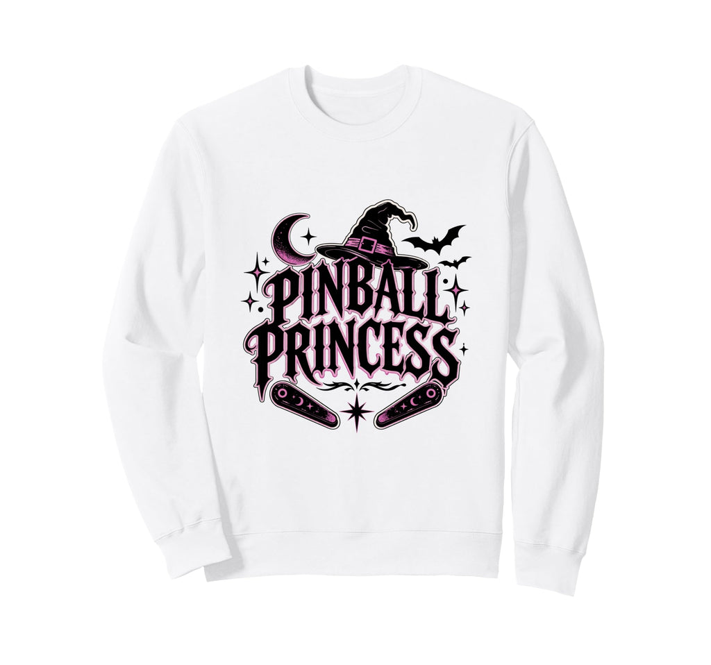 Pinball Princess Machines Funny Arcade Sweatshirt - Trendy Graphic Unisex - T-Shirt, Sweatshirt, Hoodie