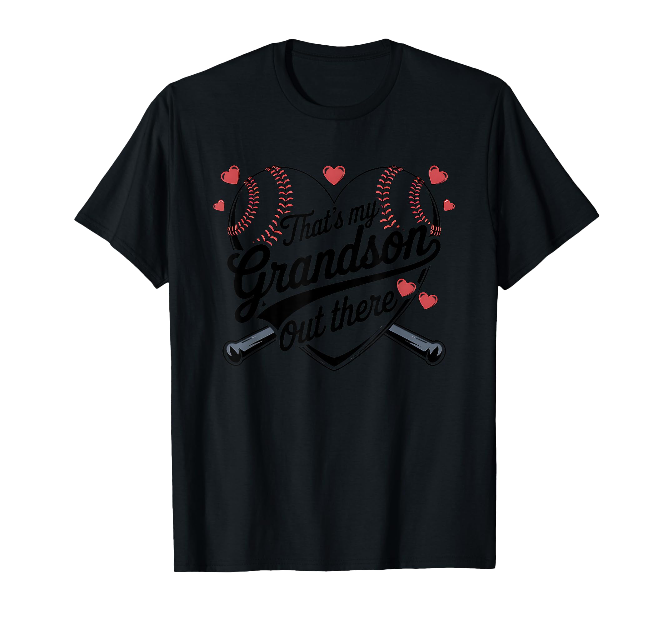 Thats My Grandson Out There Baseball T-Shirt - Aesthetic Graphic for Adults - T-Shirt, Sweatshirt, Hoodie