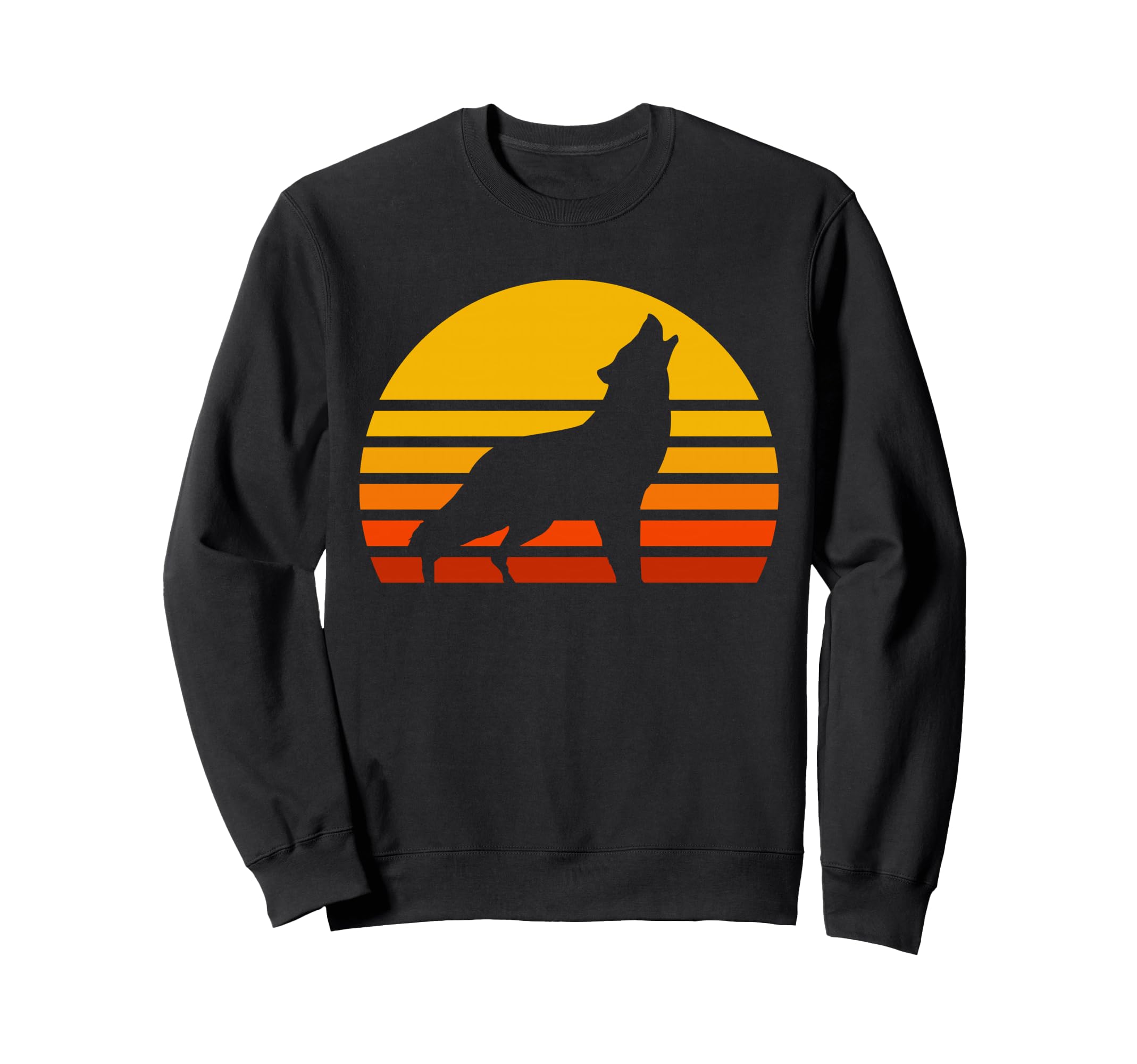 Wolf Sunset Wolf Sweatshirt - Casual Everyday Wear Men Women - T-Shirt, Sweatshirt, Hoodie
