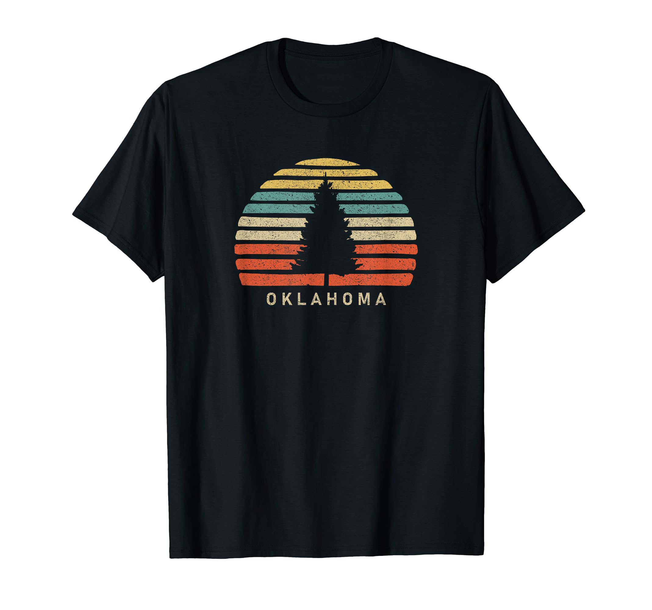 Sunset Oklahoma Pine Tree T-Shirt - Unique Graphic Unisex - T-Shirt, Sweatshirt, Hoodie