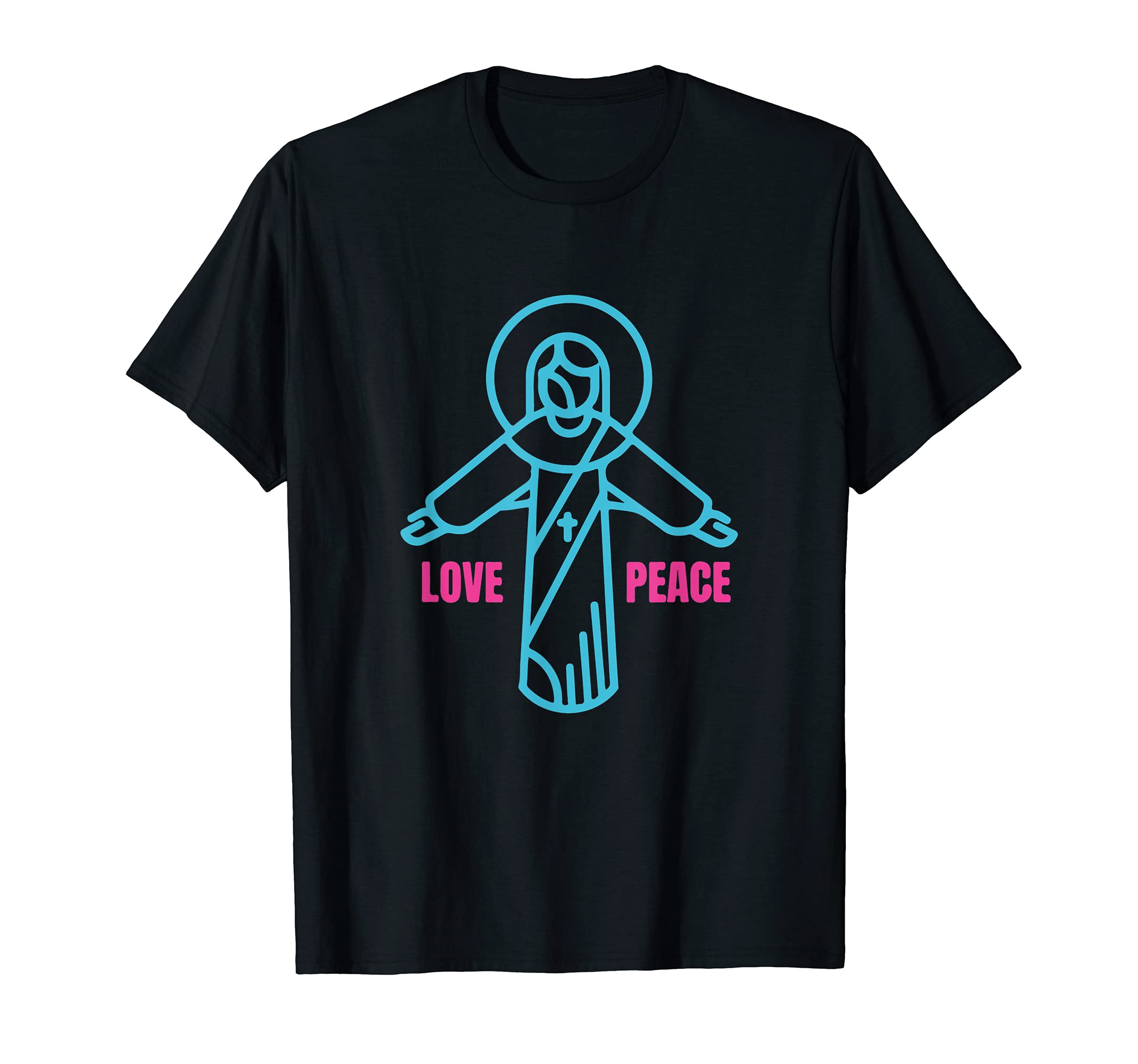 Jesus Christ Love And Peace Christian T-Shirt - Graphic Print Men Women - T-Shirt, Sweatshirt, Hoodie