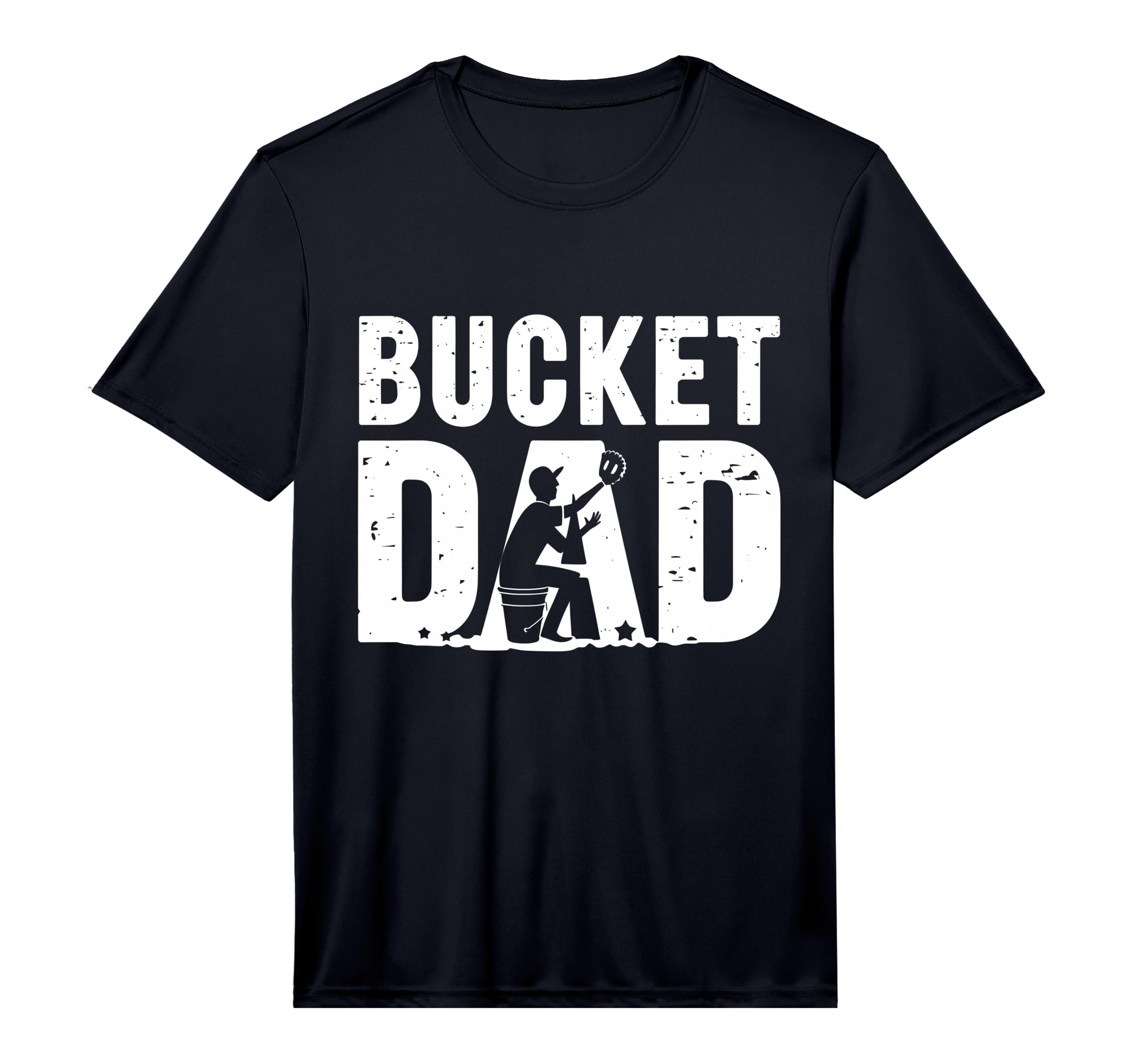 Bucket Dad Softball Baseball Game T-Shirt - Fun Novelty Design Unisex - T-Shirt, Sweatshirt, Hoodie