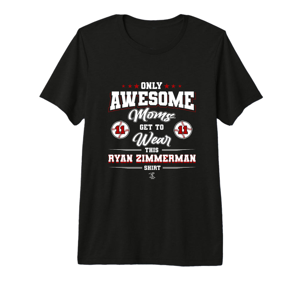 Ryan Zimmerman Awesome Moms Tri Blend T-Shirt - Trendy Graphic Men Women - T-Shirt, Sweatshirt, Hoodie