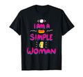 I Am Simple Love Baseball Beer Fan T-Shirt - Aesthetic Graphic Men Women - T-Shirt, Sweatshirt, Hoodie