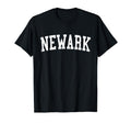 Newark De Distressed White Varsity T-Shirt - Novelty Apparel Men Women - T-Shirt, Sweatshirt, Hoodie