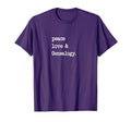 Peace Love Genealogy Family Ancestry T-Shirt - Unique Graphic for Adults - T-Shirt, Sweatshirt, Hoodie