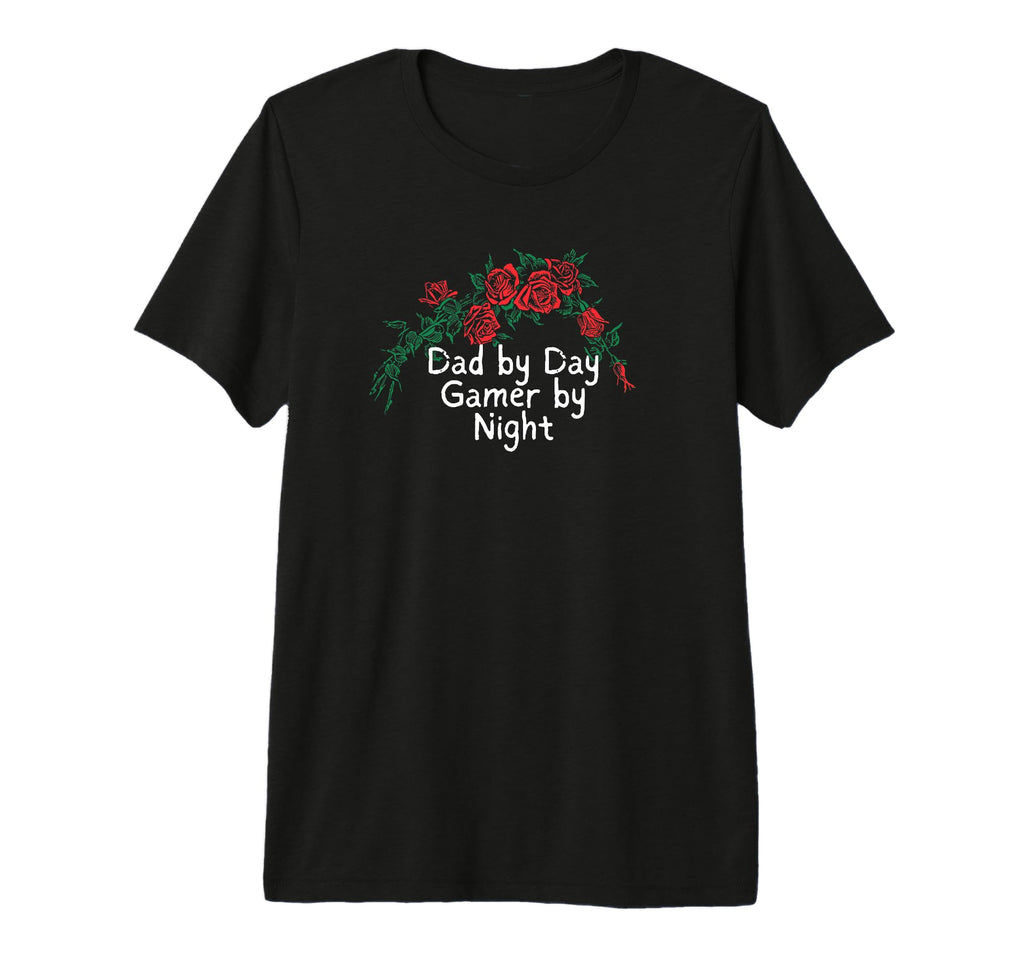 Funny Red Roses Dad Day Gamer Night T-Shirt - Aesthetic Graphic Men Women - T-Shirt, Sweatshirt, Hoodie
