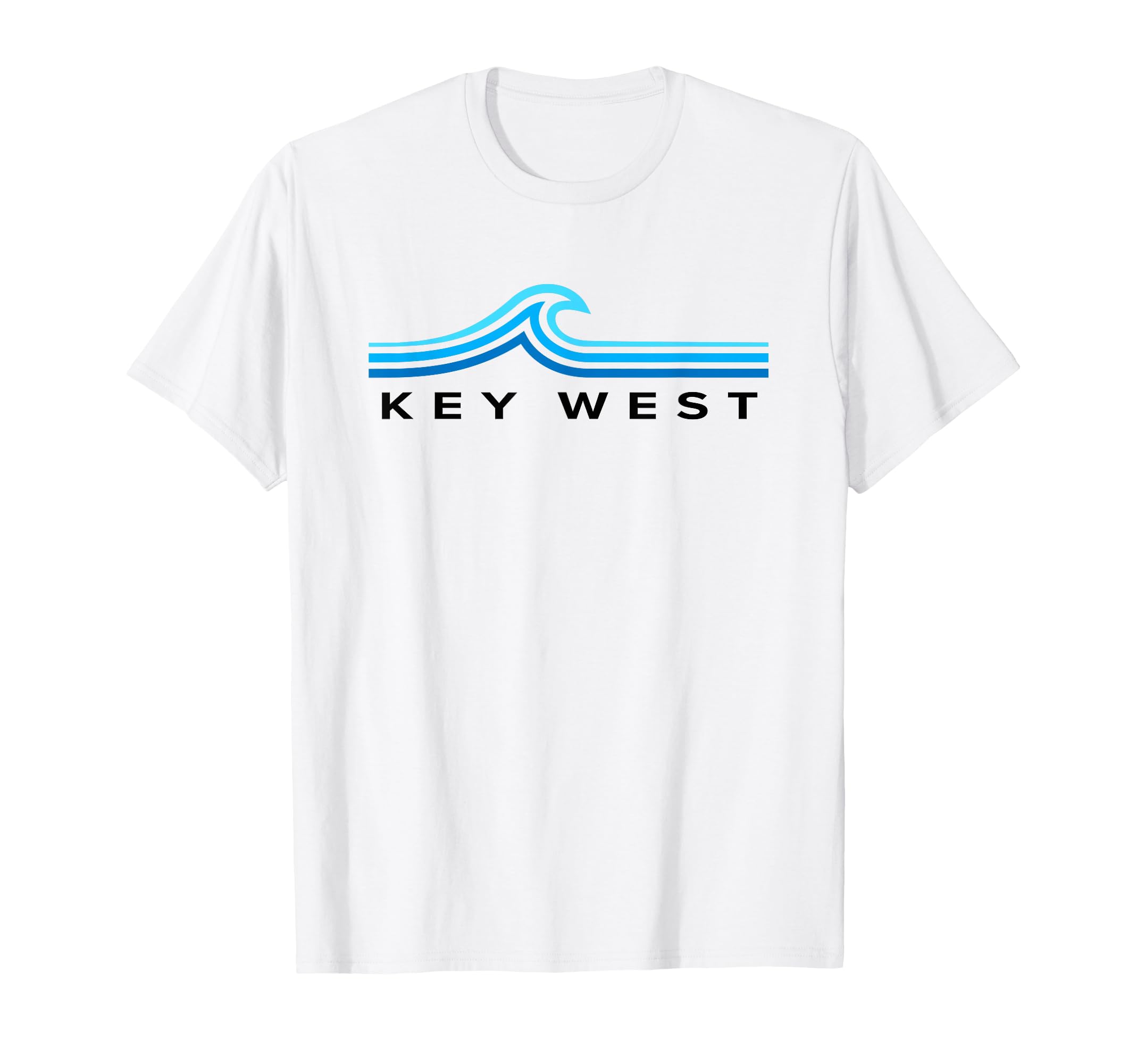 Key West Florida Keys Waves Mens T-Shirt - Streetwear Style for Adults - T-Shirt, Sweatshirt, Hoodie