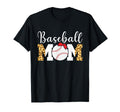 Softball Baseball Mom Leopard Mothers Day T-Shirt - Custom Art Print Unisex - T-Shirt, Sweatshirt, Hoodie