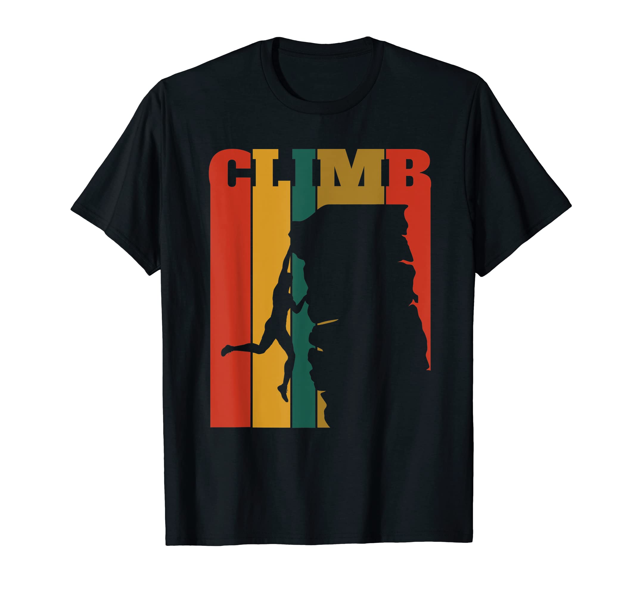 Striped Rock Climbing T-Shirt - Casual Everyday Wear Unisex - T-Shirt, Sweatshirt, Hoodie