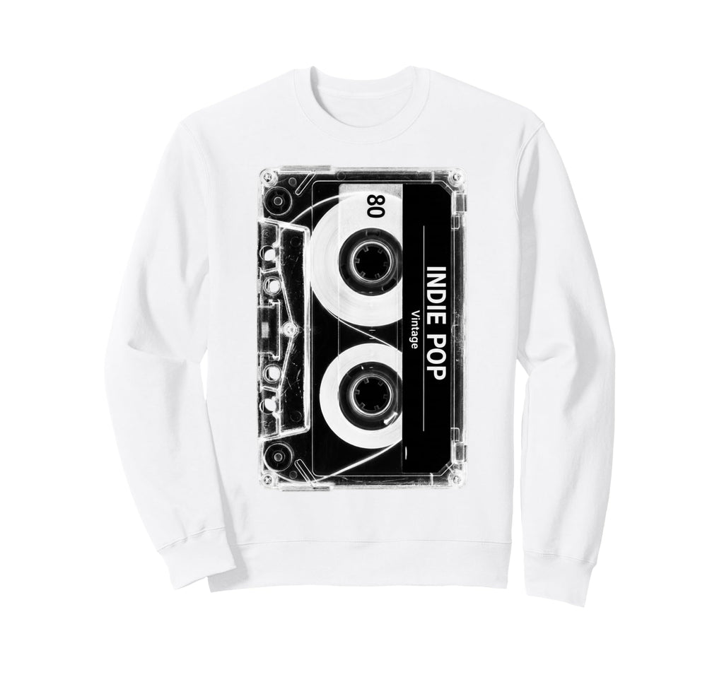 Indie Pop Cassette Tape Throwback Sweatshirt - Trendy Graphic Unisex - T-Shirt, Sweatshirt, Hoodie