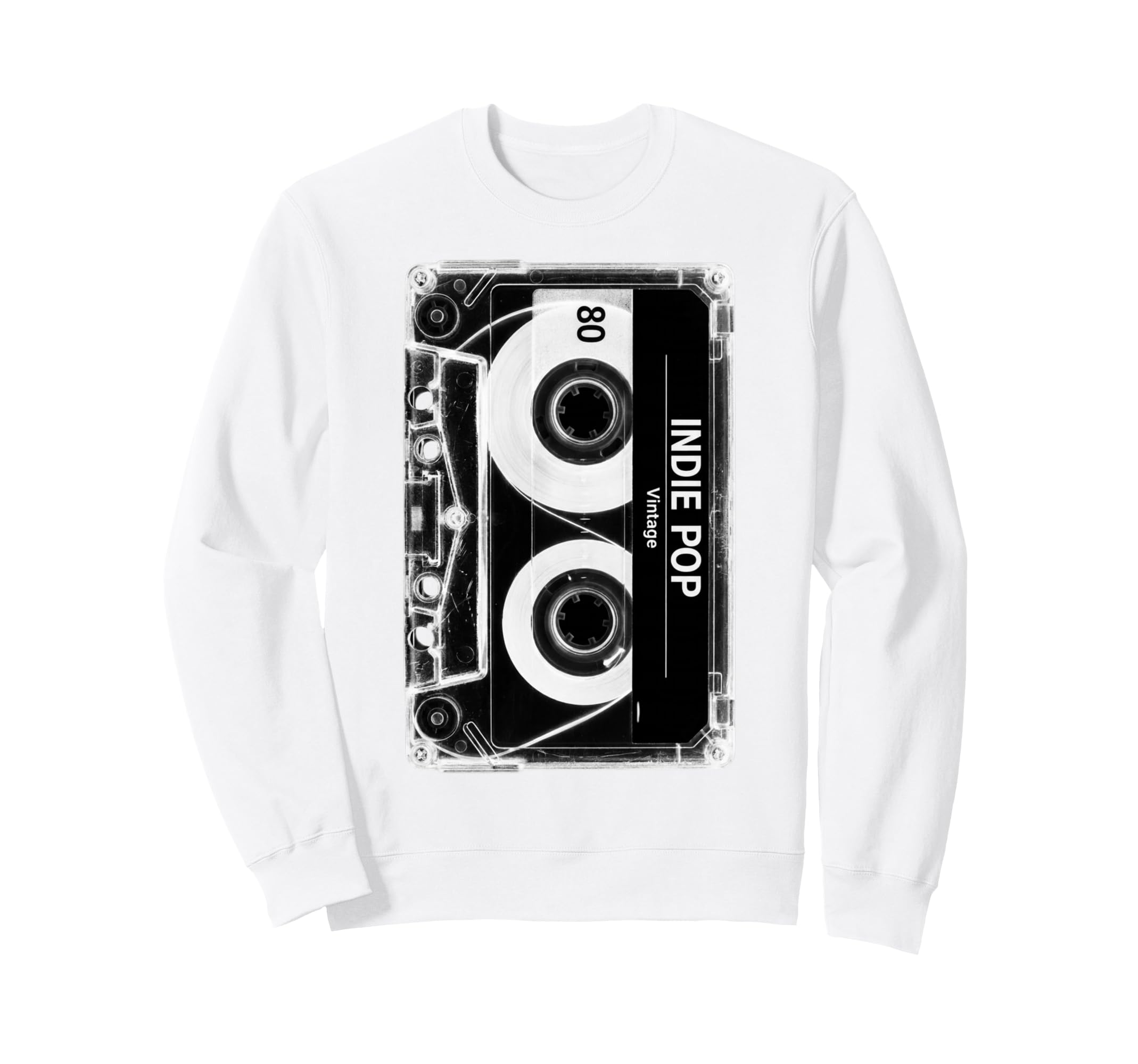 Indie Pop Cassette Tape Throwback Sweatshirt - Trendy Graphic Unisex - T-Shirt, Sweatshirt, Hoodie