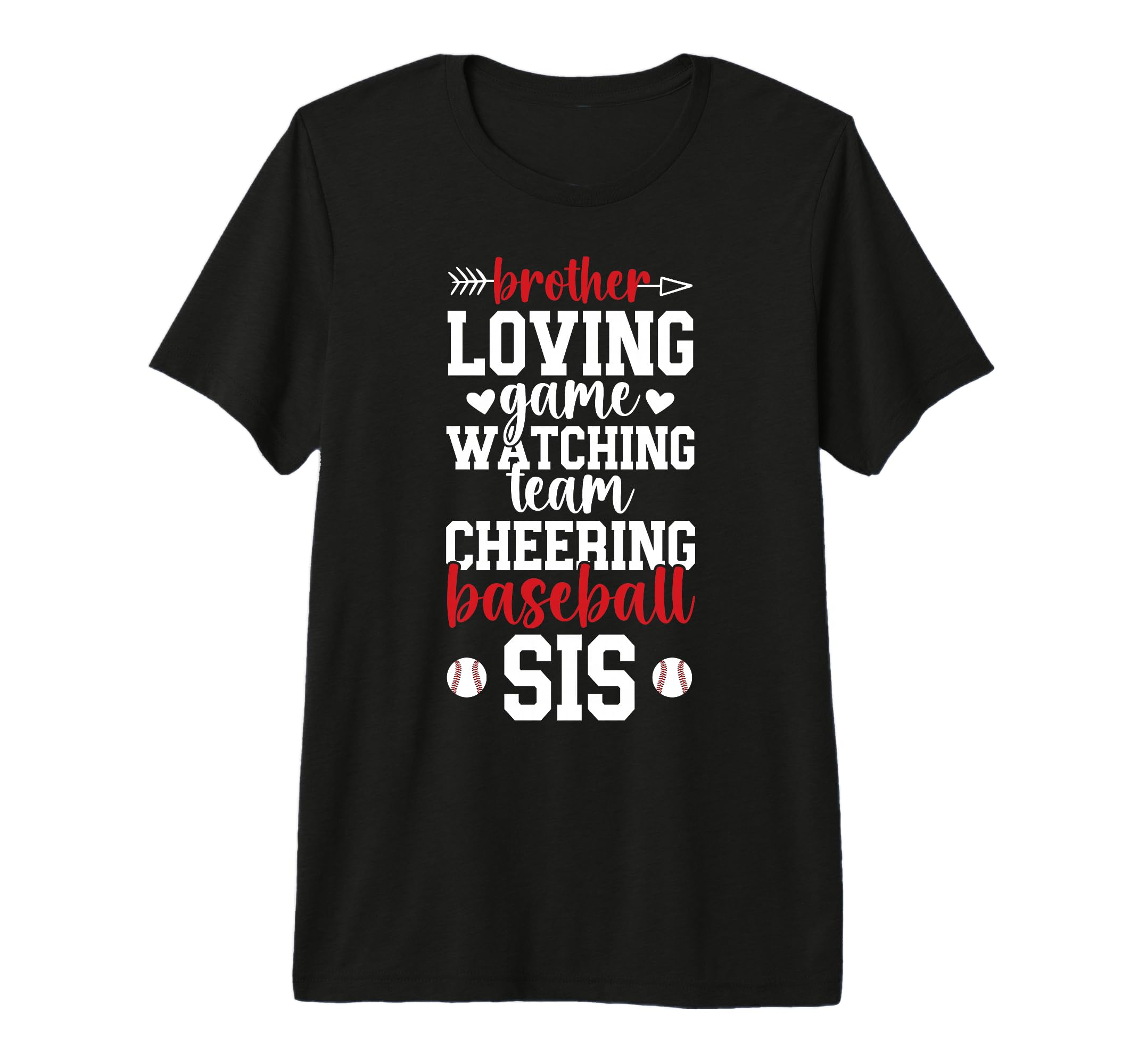 Baseball Sis Baseball Sister T-Shirt - Minimalist Print for Adults - T-Shirt, Sweatshirt, Hoodie