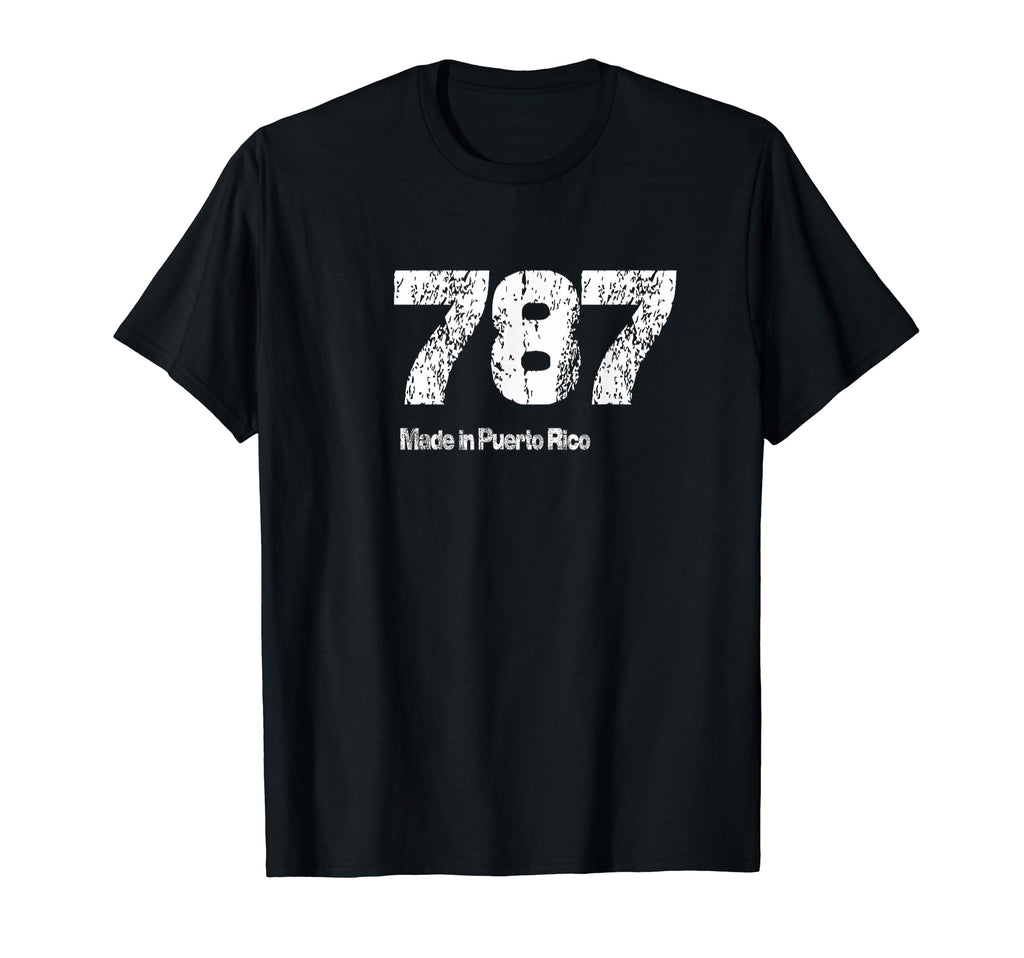 787 Made Puerto Rico Distressed T-Shirt - Trendy Graphic for Adults - T-Shirt, Sweatshirt, Hoodie