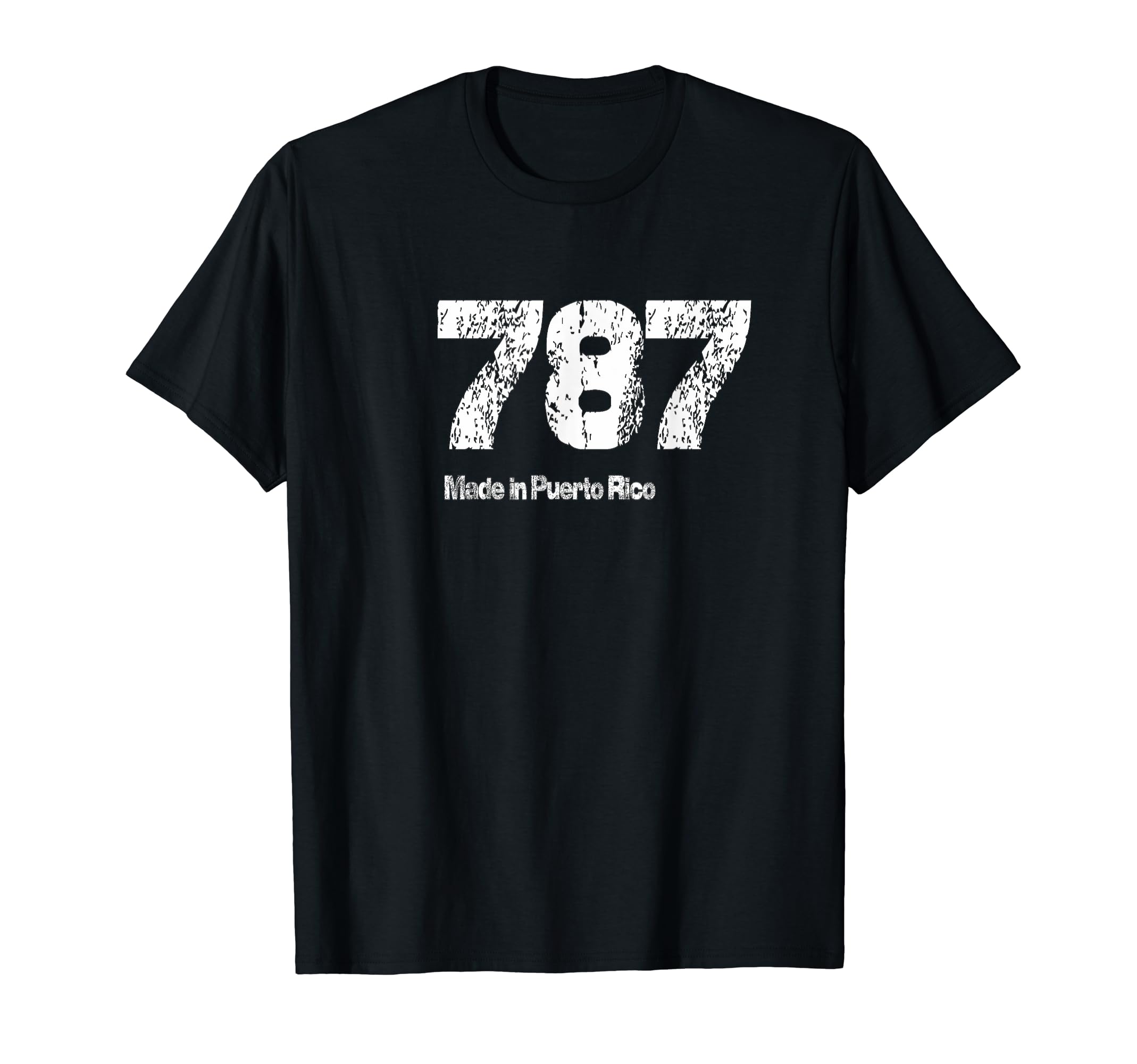 787 Made Puerto Rico Distressed T-Shirt - Trendy Graphic for Adults - T-Shirt, Sweatshirt, Hoodie