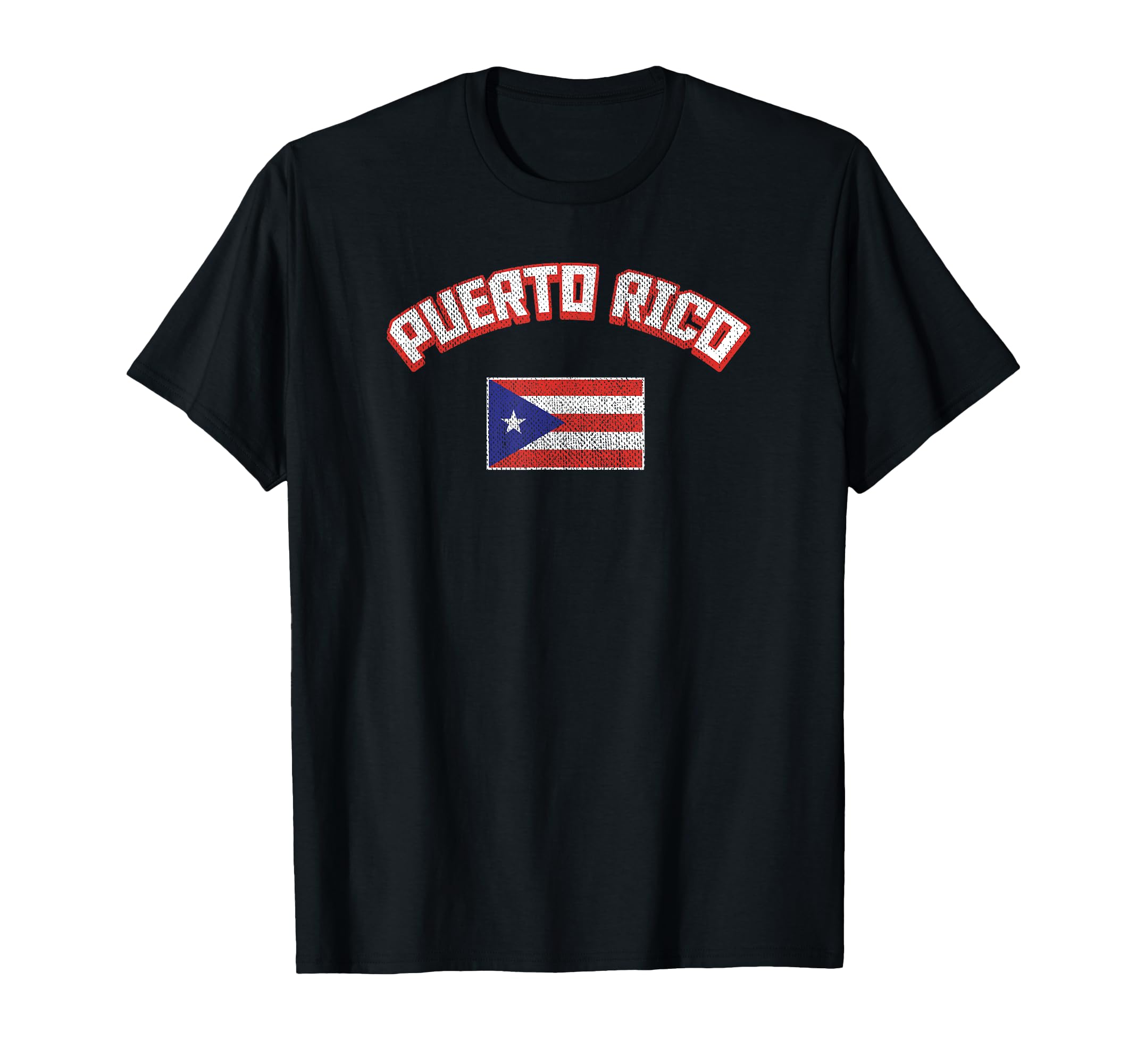 Puerto Rico Flag Distressed Puerto T-Shirt - Casual Everyday Wear Unisex - T-Shirt, Sweatshirt, Hoodie