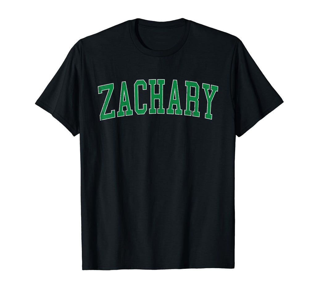 Zachary La Distressed Green Varsity T-Shirt - Novelty Apparel for Adults - T-Shirt, Sweatshirt, Hoodie