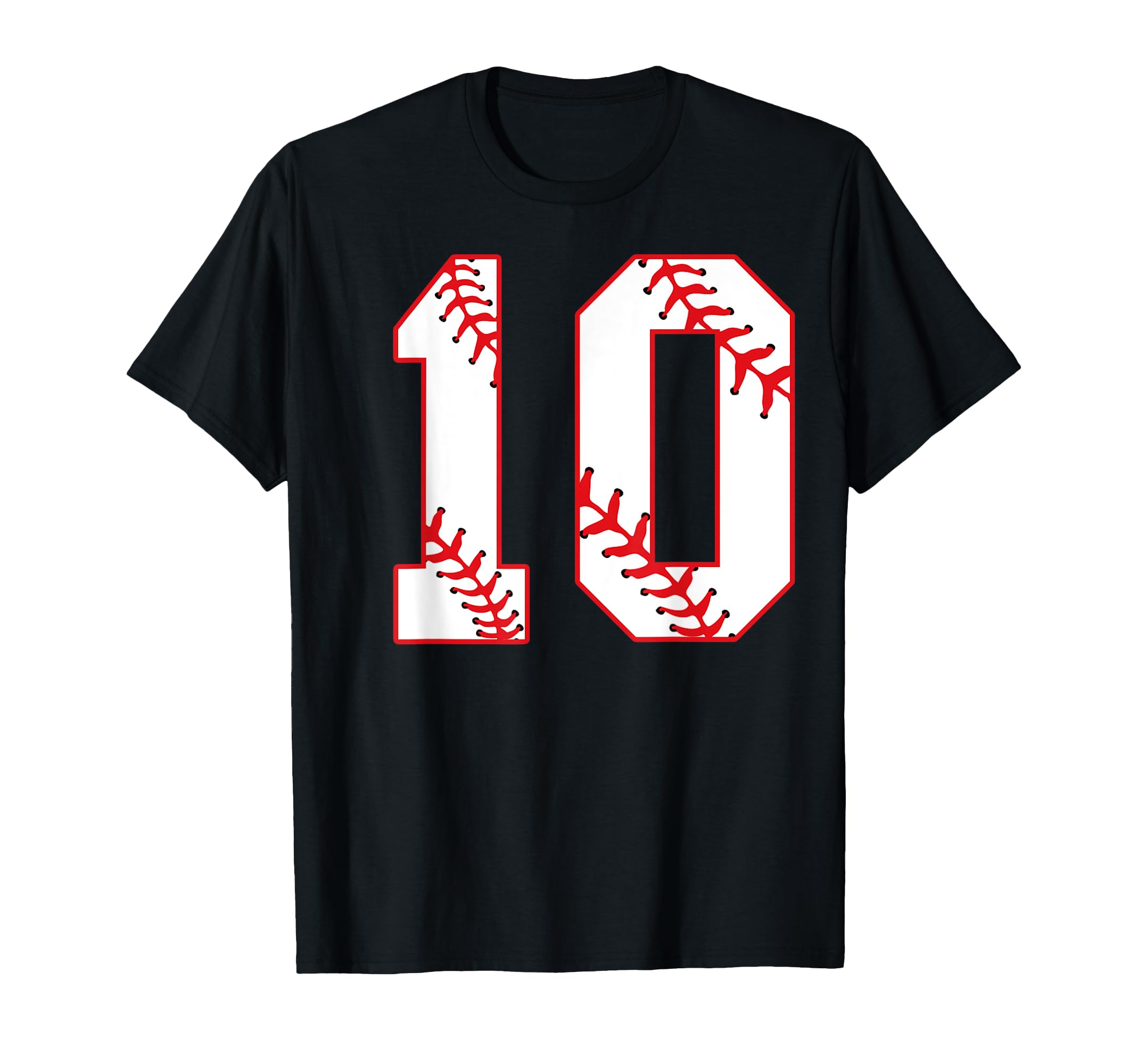 10Th Birthday Baseball 10 Years Old T-Shirt - Minimalist Print for Adults - T-Shirt, Sweatshirt, Hoodie