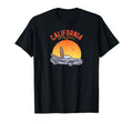 California Surf Car Surfer Distressed T-Shirt - Novelty Apparel Men Women - T-Shirt, Sweatshirt, Hoodie