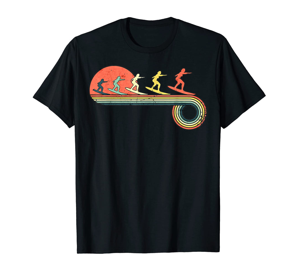 Surfing Wave Sunset Rainbow T-Shirt - Casual Everyday Wear for Adults - T-Shirt, Sweatshirt, Hoodie