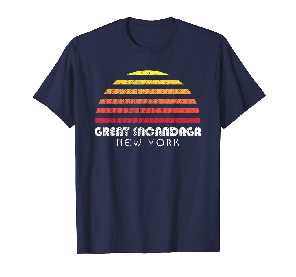 Great Sacandaga New York Distressed Sunset T-Shirt - Novelty Apparel Unisex - T-Shirt, Sweatshirt, Hoodie