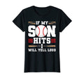 Womens If My Son Hits I Will Yell Loud T-Shirt - Trendy Graphic for Adults - T-Shirt, Sweatshirt, Hoodie