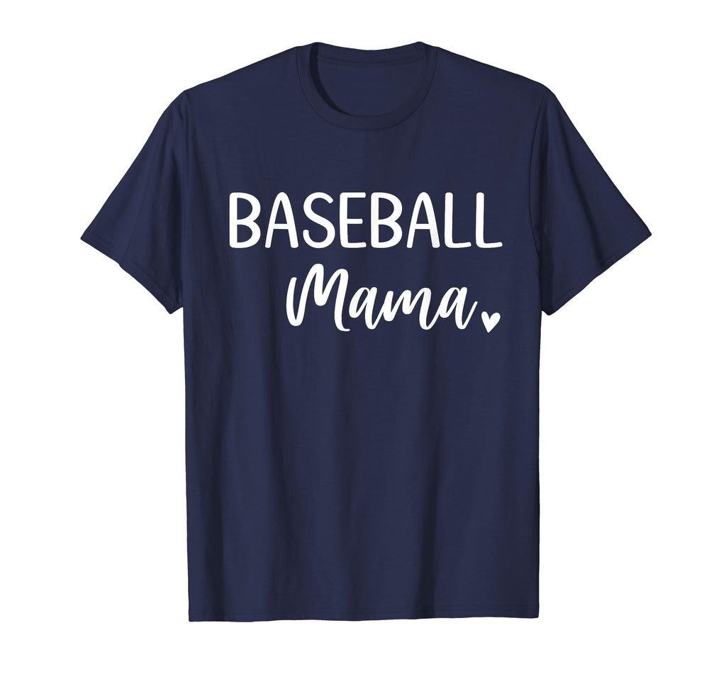 Baseball Mama Womens Heart Mom T-Shirt - Graphic Print Unisex - T-Shirt, Sweatshirt, Hoodie