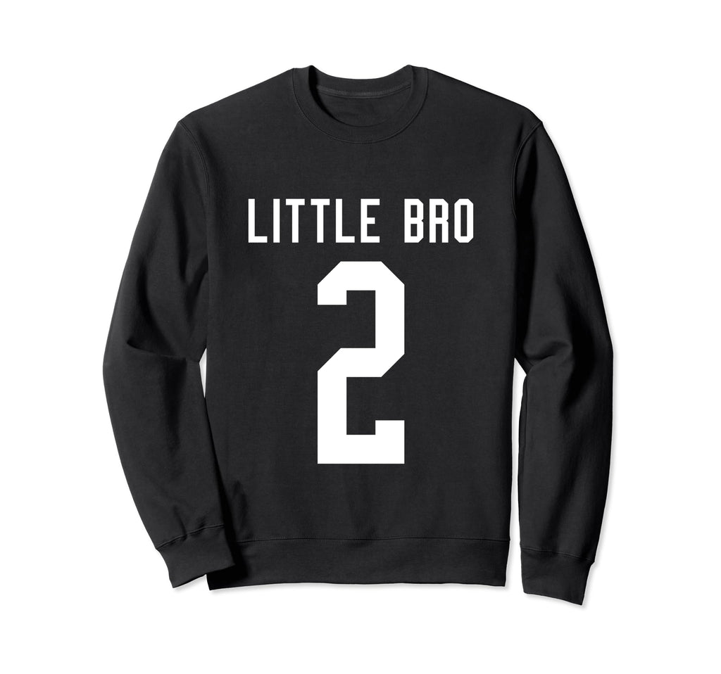 Number 2 Little Bro Biggest Fan Sweatshirt - Trendy Graphic Men Women - T-Shirt, Sweatshirt, Hoodie