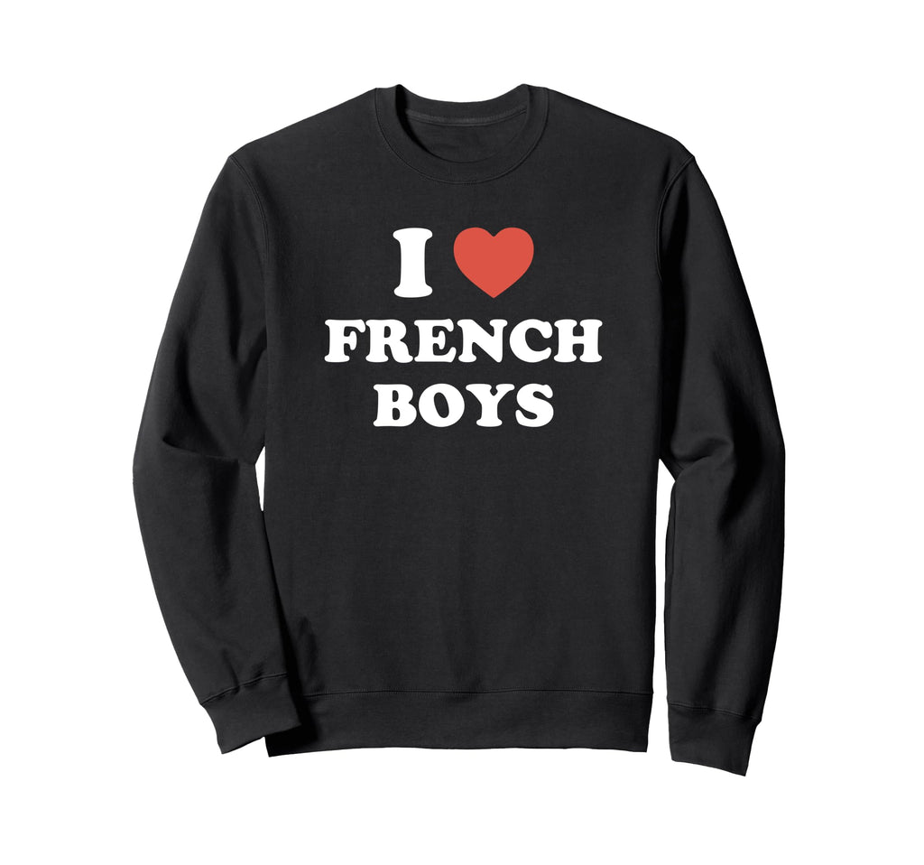 I Love French Y2K Valentine Sweatshirt - Custom Art Print for Adults - T-Shirt, Sweatshirt, Hoodie