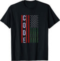 Programming Computer Coder Developer Amerika Flag - Adult & Kids T-Shirts, Sweatshirts & Hoodies apparel design preview 1