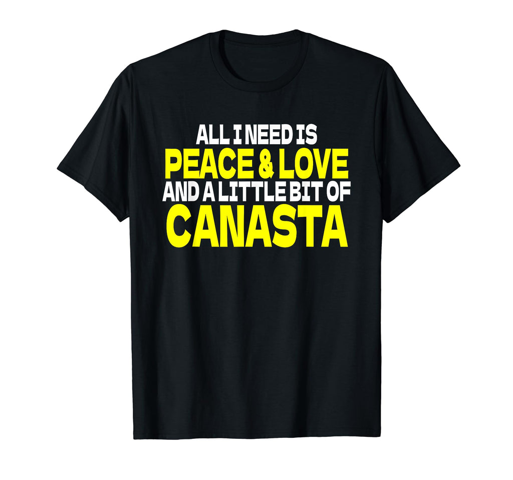 Peace Sign Peace Love Canasta Card Game T-Shirt - Unique Graphic Unisex - T-Shirt, Sweatshirt, Hoodie