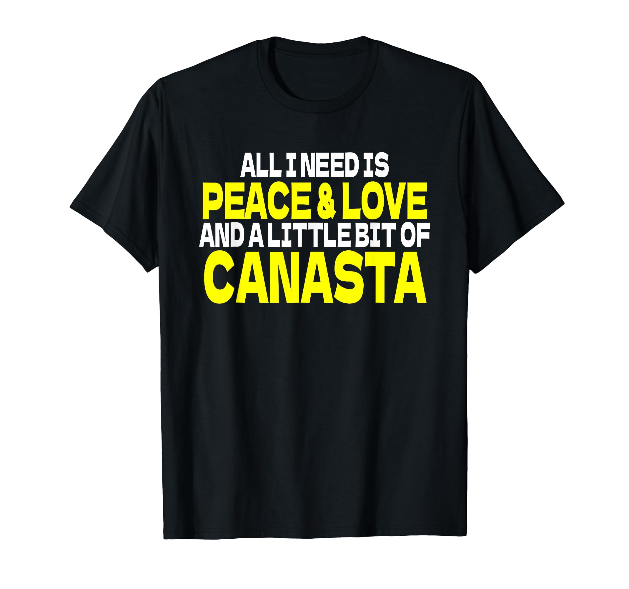 Peace Sign Peace Love Canasta Card Game T-Shirt - Unique Graphic Unisex - T-Shirt, Sweatshirt, Hoodie