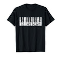 Piano Keys C Major Distressed T-Shirt - Custom Art Print for Adults - T-Shirt, Sweatshirt, Hoodie