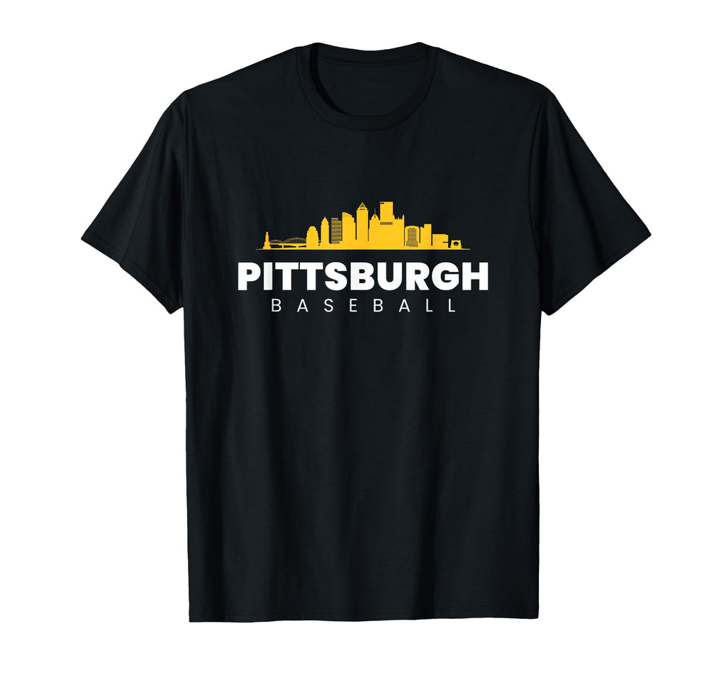 Pittsburgh Baseball City Skyline T-Shirt - Trendy Graphic for Adults - T-Shirt, Sweatshirt, Hoodie