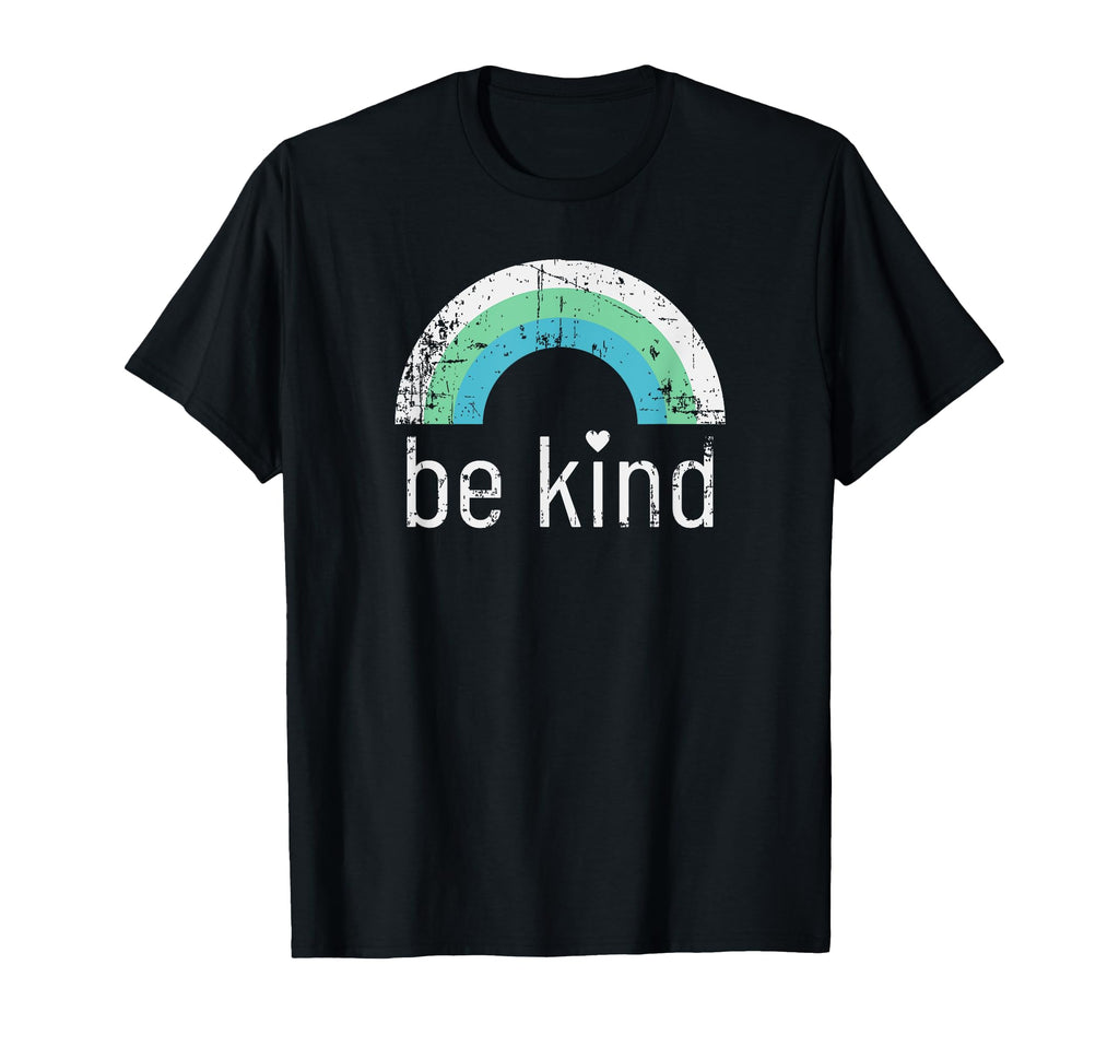 Be Kind Rainbow Kindness Gift T-Shirt - Minimalist Print Men Women - T-Shirt, Sweatshirt, Hoodie