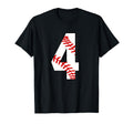 4 Baseball Laces 4Th Birthday Four Years T-Shirt - Graphic Print Men Women - T-Shirt, Sweatshirt, Hoodie