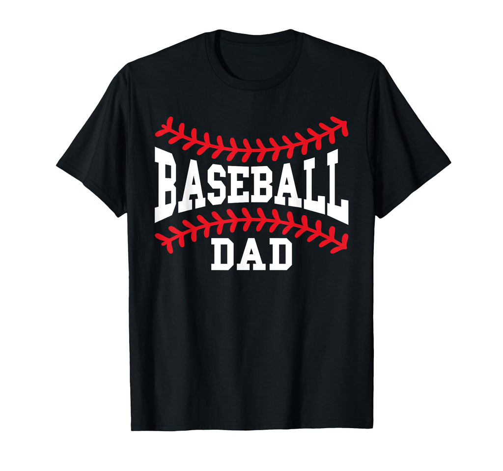 Baseball Dad Laces Little League Daddy T-Shirt - Trendy Graphic Unisex - T-Shirt, Sweatshirt, Hoodie