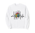 Womens Funny Camera Heartbeat Sweatshirt - Custom Art Print Men Women - T-Shirt, Sweatshirt, Hoodie