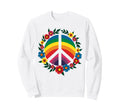 60S 70S Flower Power Groovy Love Sweatshirt - Graphic Print for Adults - T-Shirt, Sweatshirt, Hoodie