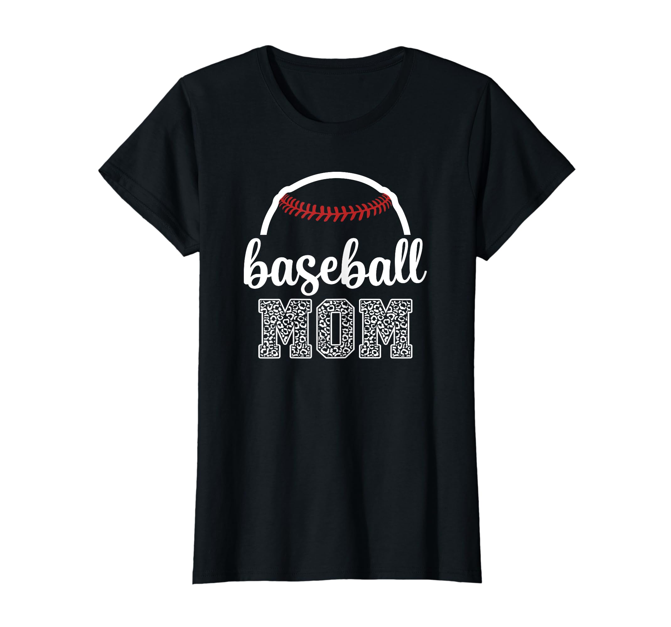 Baseball Mom Leopard Baseball Game T-Shirt - Streetwear Style for Adults - T-Shirt, Sweatshirt, Hoodie