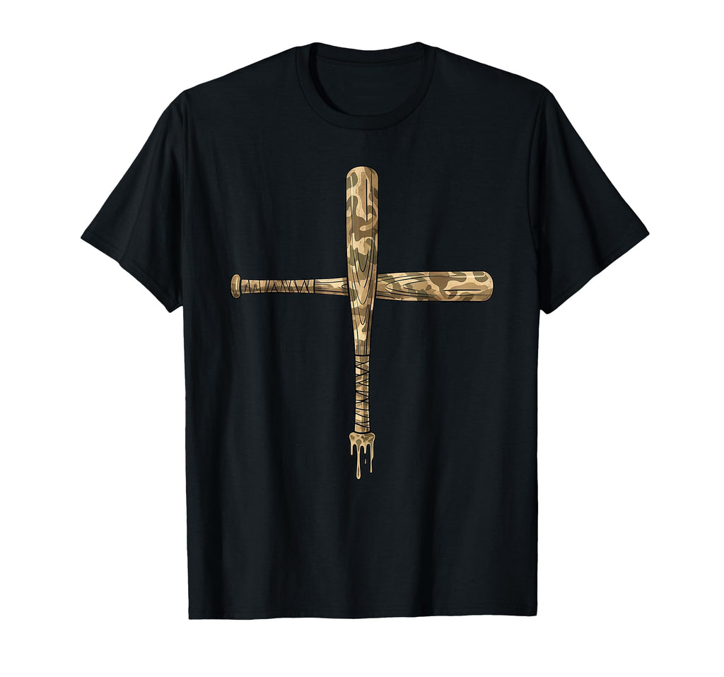 Baseball Christian Cross Faith Camo T-Shirt - Streetwear Style for Adults - T-Shirt, Sweatshirt, Hoodie